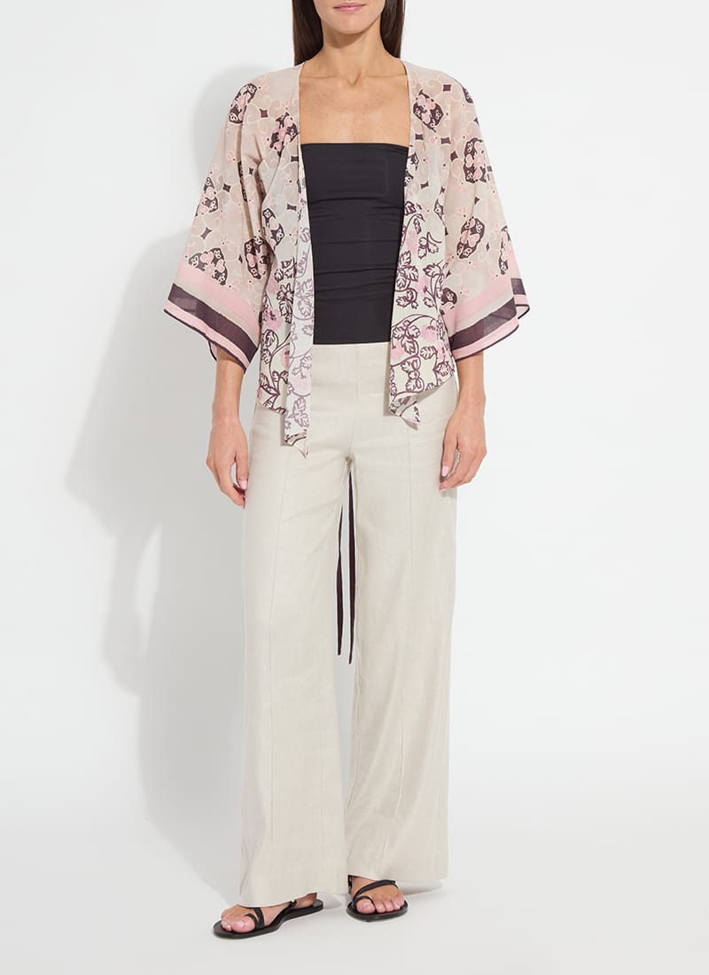 Mona Convertible Kaftan Top in Azulejo