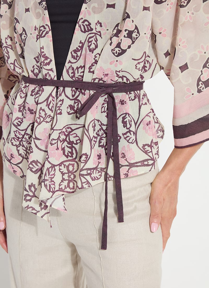 Mona Convertible Kaftan Top in Azulejo