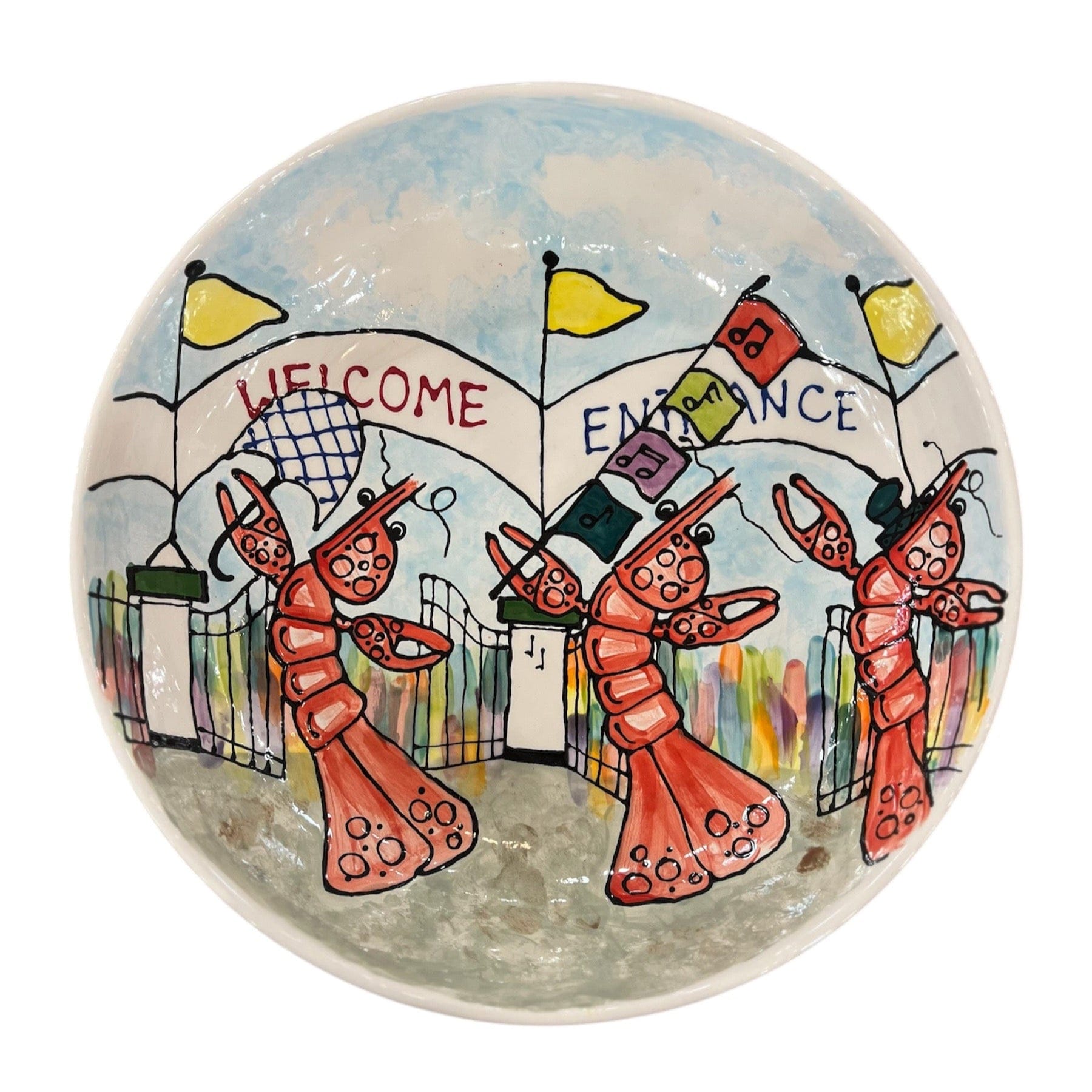 Jan Salzer Art Jan Salzer Jazz Fest Large Bowl - Little Miss Muffin Children & Home