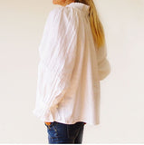 Who's Charlie Who's Charlie Sammi 100% Linen Shirt in White - Little Miss Muffin Children & Home