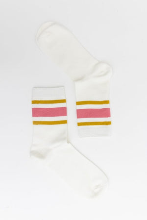 Leto Accessories Leto Accessories Retro Stripe Style Crew Socks - Little Miss Muffin Children & Home