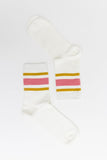 Leto Accessories Retro Stripe Style Crew Socks
