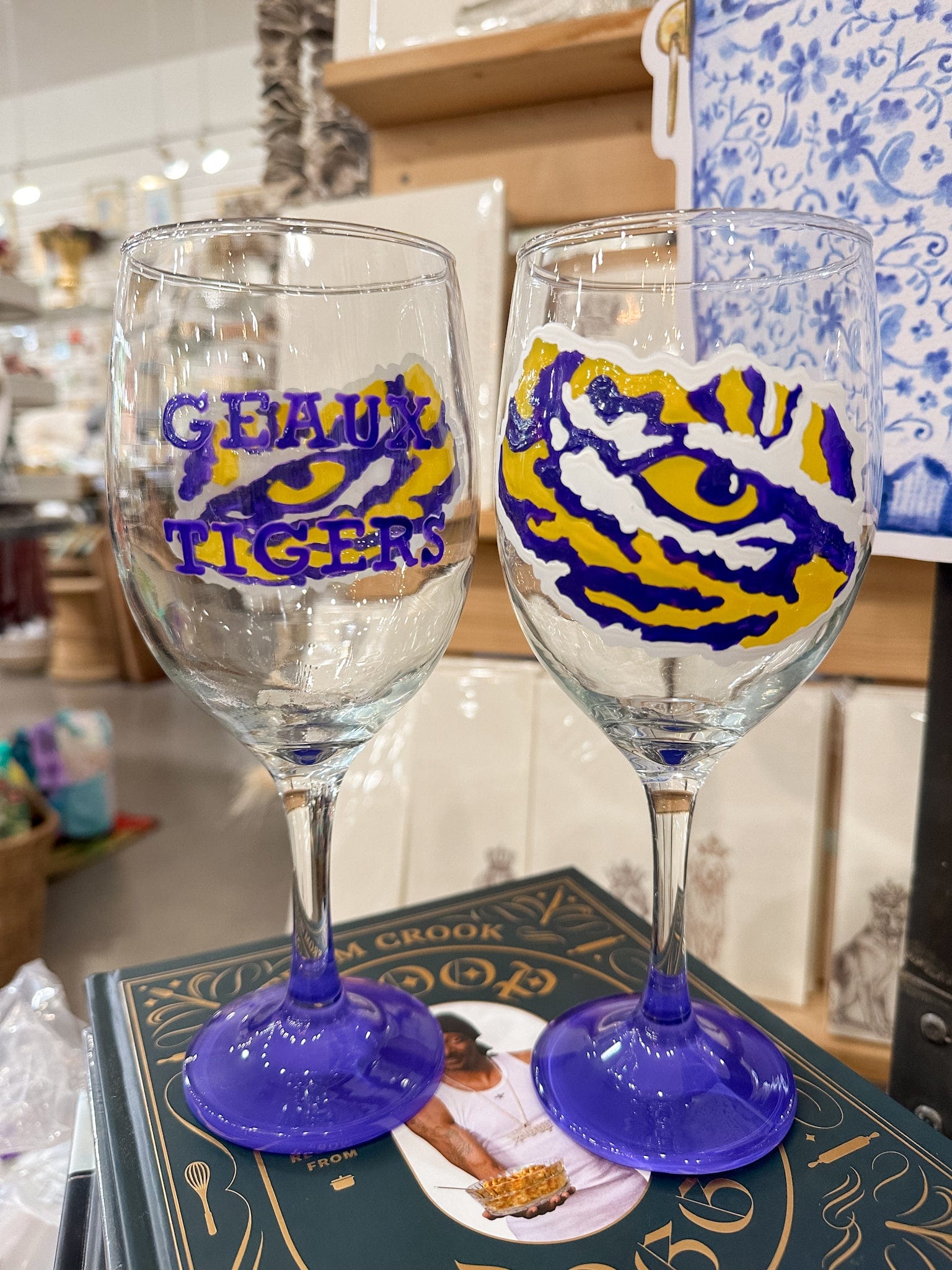 Katie Heaton Designs Tiger Eye Wine Glass - Little Miss Muffin Children & Home