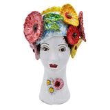 Abigails Ceramic Head Vase, Flowers