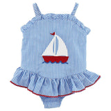 Bailey Boys Bailey Boys Smooth Sailing 1-Piece Swimsuit with Ruffle - Little Miss Muffin Children & Home