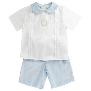 Bailey Boys Bailey Boys Blue Heirloom Dressy Short Set - Little Miss Muffin Children & Home