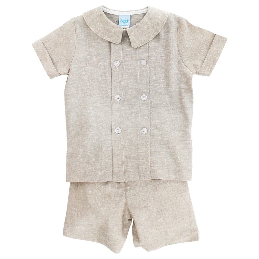 Bailey Boys Bailey Boys Flax Linen Dressy Short Set - Little Miss Muffin Children & Home