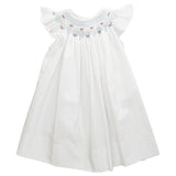 Bailey Boys Baily Boys White with Rosebuds Bishop Dress - Little Miss Muffin Children & Home