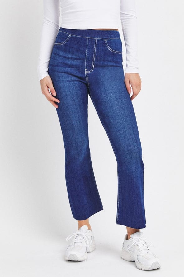Cello Jeans Cello High Dark Comfort High Rise Pull-On Crop Flare - Little Miss Muffin Children & Home