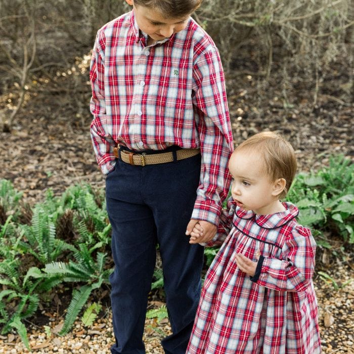 Bailey Boys Bailey Boys Roscoe Button Down Shirt -Cranberry - Little Miss Muffin Children & Home