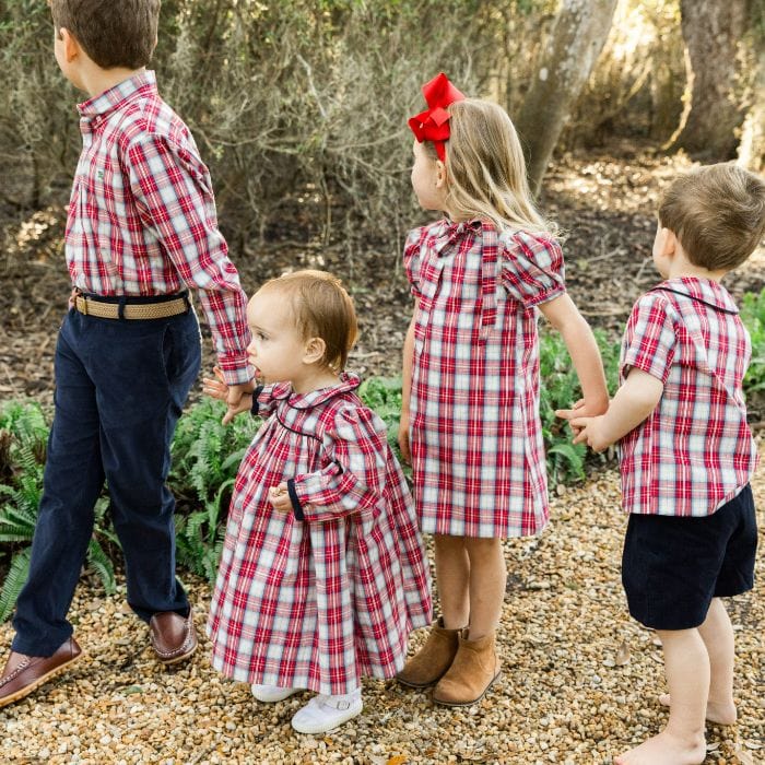 Bailey Boys Bailey Boys Dressy Short Set -Cranberry with Navy Cord - Little Miss Muffin Children & Home