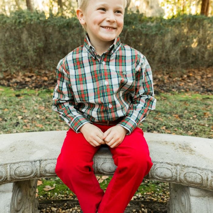 Bailey Boys Bailey Boys Champ Corduroy Pants in Red - Little Miss Muffin Children & Home