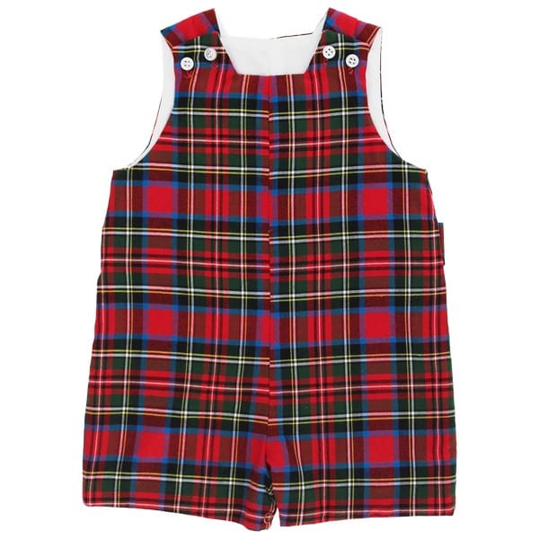 Bailey Boys Bailey Boy Wales Tartan Short John John with Tab - Little Miss Muffin Children & Home