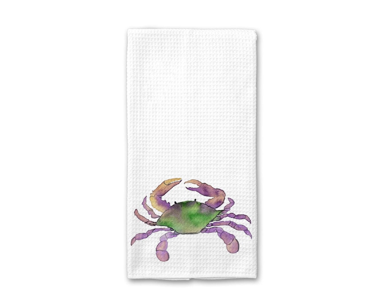 Crows Nest Atelier LLC Crows Nest Atelier Mardi Gras Crab Watercolor Tea Towel - Little Miss Muffin Children & Home