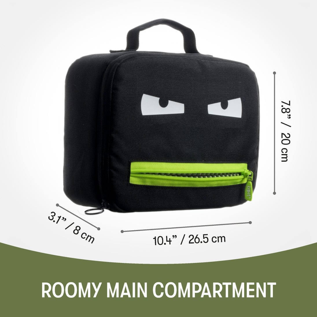 Zipit Usa Grillz Lunch Bag for Kids in Black - Little Miss Muffin Children & Home