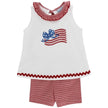 Bailey Boys Bailey Boys Flag Knit Girls Short Set - Little Miss Muffin Children & Home
