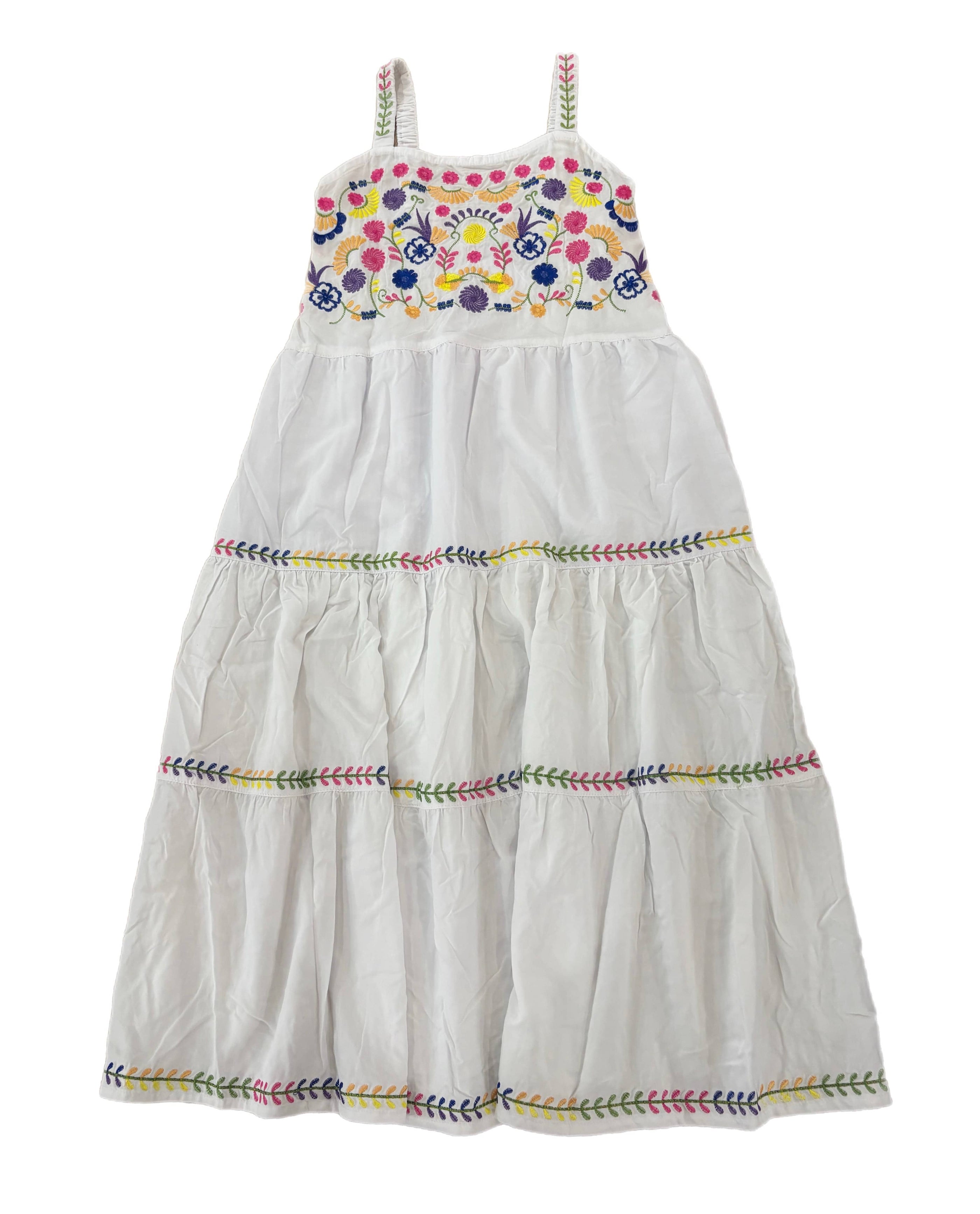 Embroidery Tiered Dress