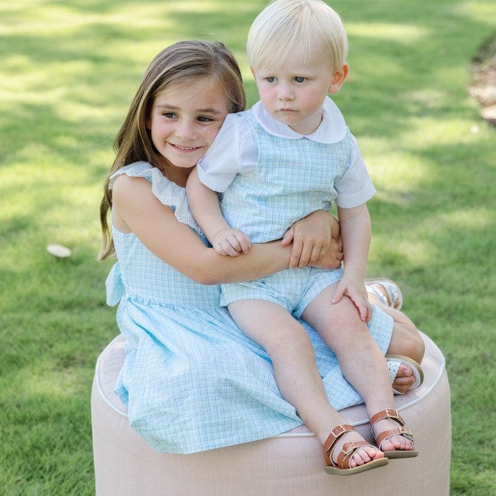 Bailey Boys Bailey Boys Laurel Seersucker, John John Short with Tab - Little Miss Muffin Children & Home