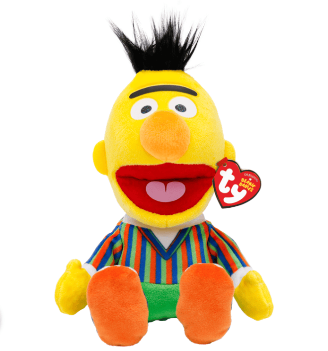 Ty Beanie Babies Sesame Street Bert Floppy Plush Toy