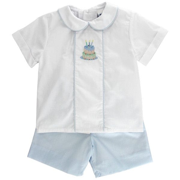 Bailey Boys Bailey Boys Birthday Cake Dressy Short Set - Little Miss Muffin Children & Home