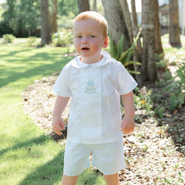 Bailey Boys Bailey Boys Birthday Cake Dressy Short Set - Little Miss Muffin Children & Home