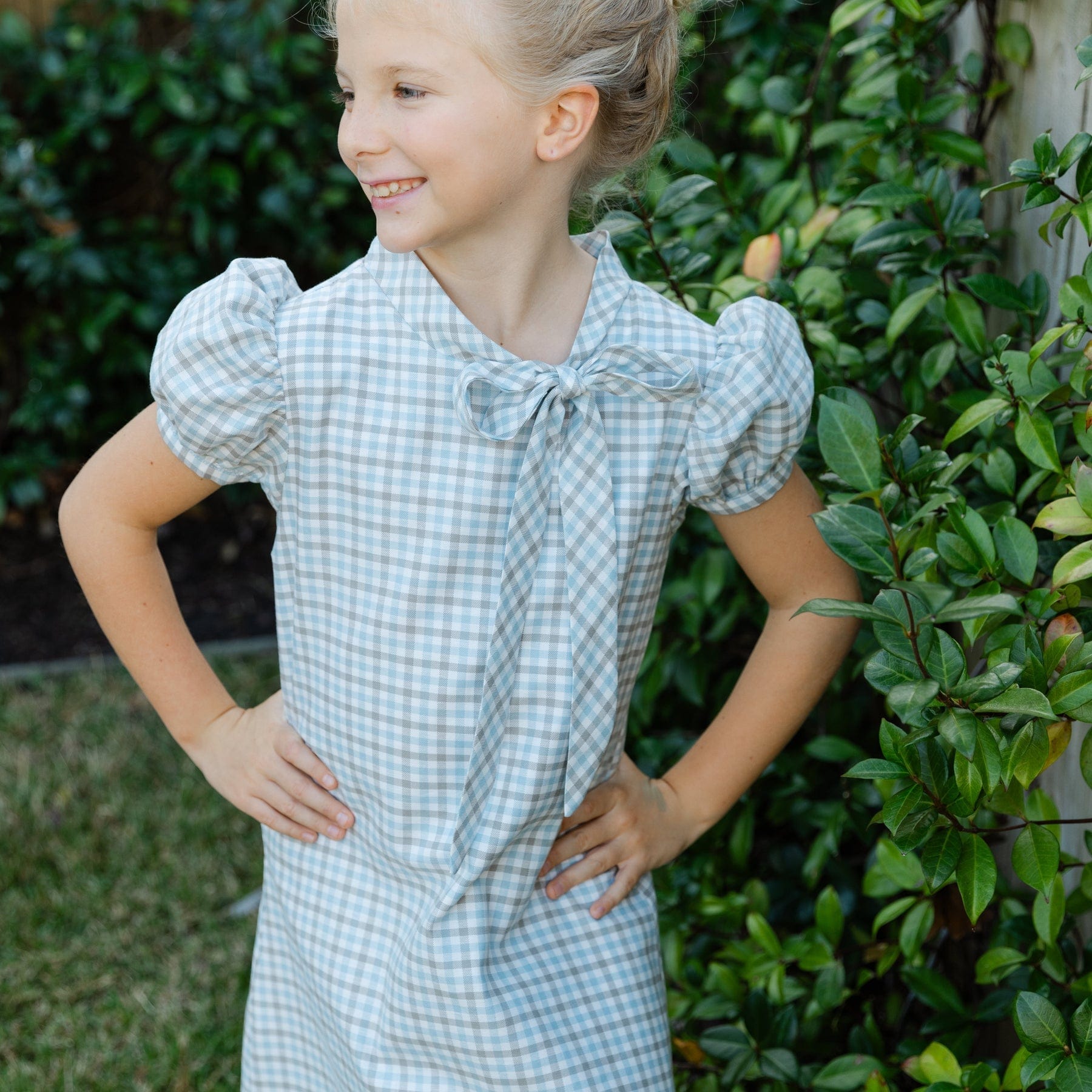 Bailey Boys Pigeon Plaid Tia Tie Dress - Little Miss Muffin Children & Home