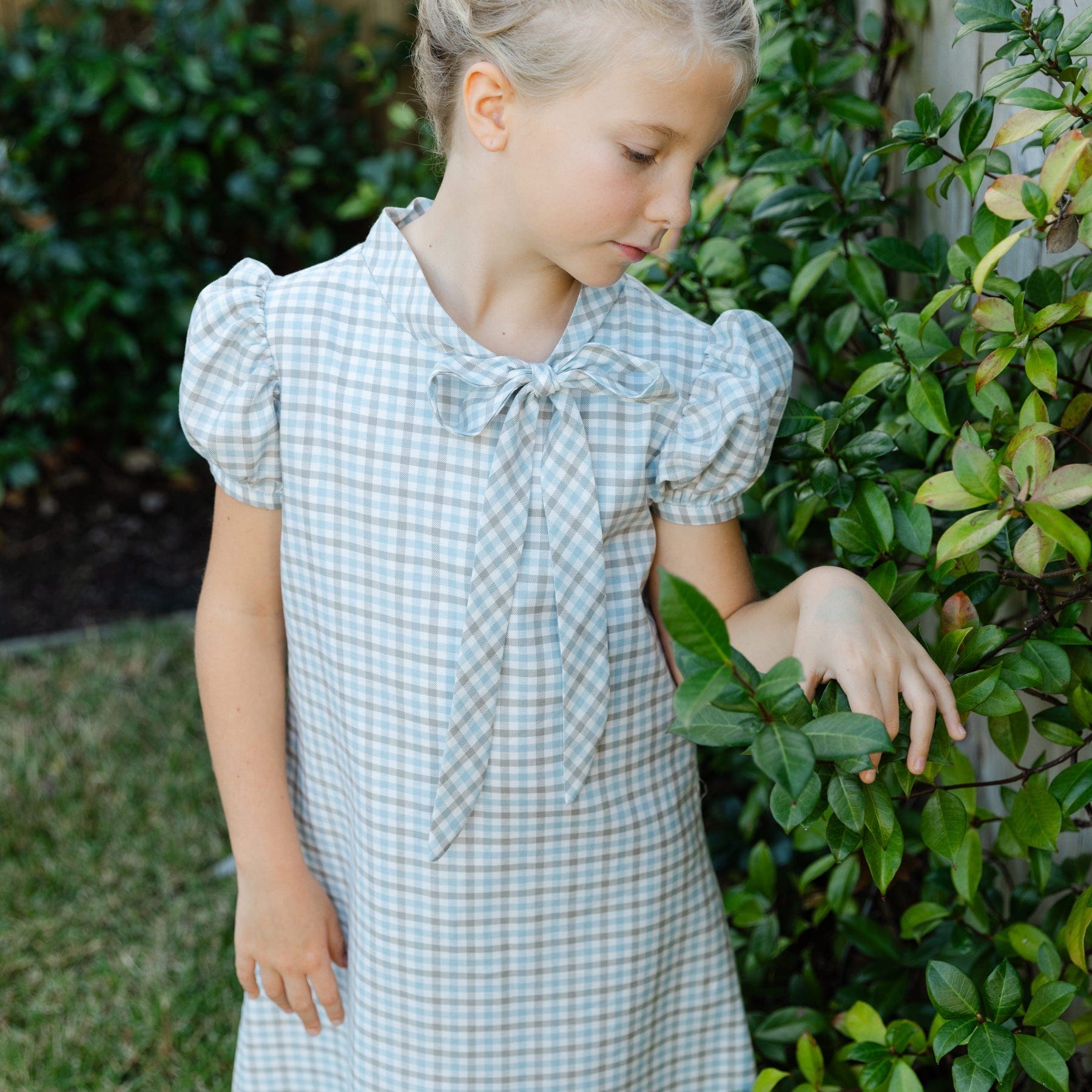 Bailey Boys Pigeon Plaid Tia Tie Dress - Little Miss Muffin Children & Home
