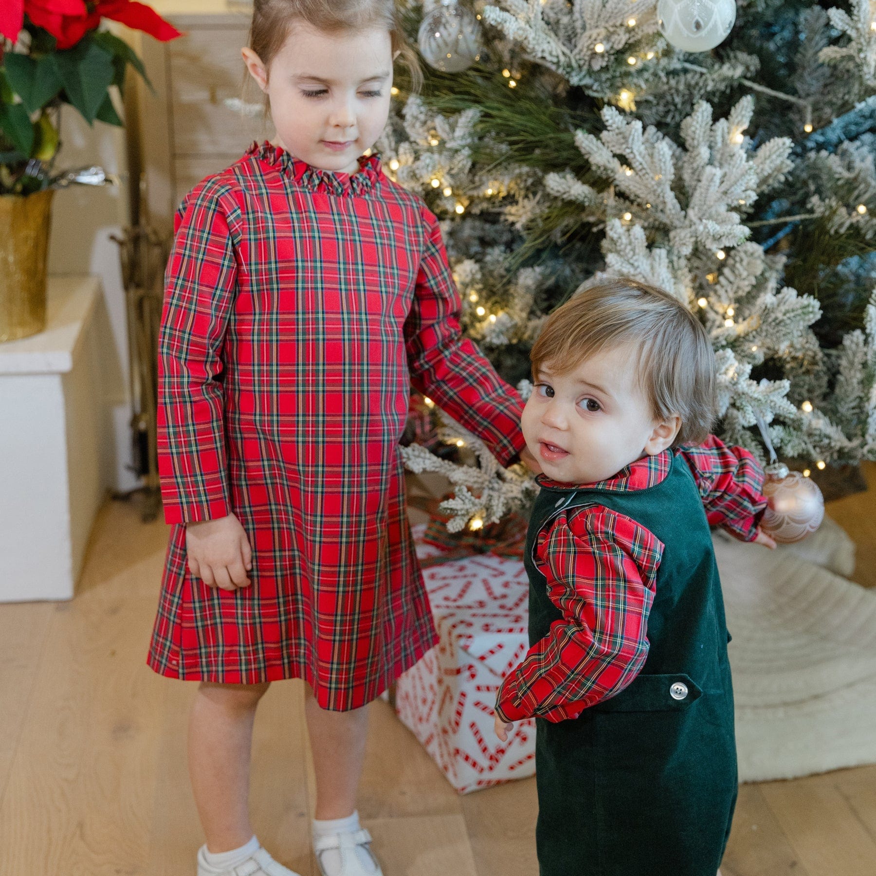 Bailey Boys Tartan Plaid Aline Dress - Little Miss Muffin Children & Home
