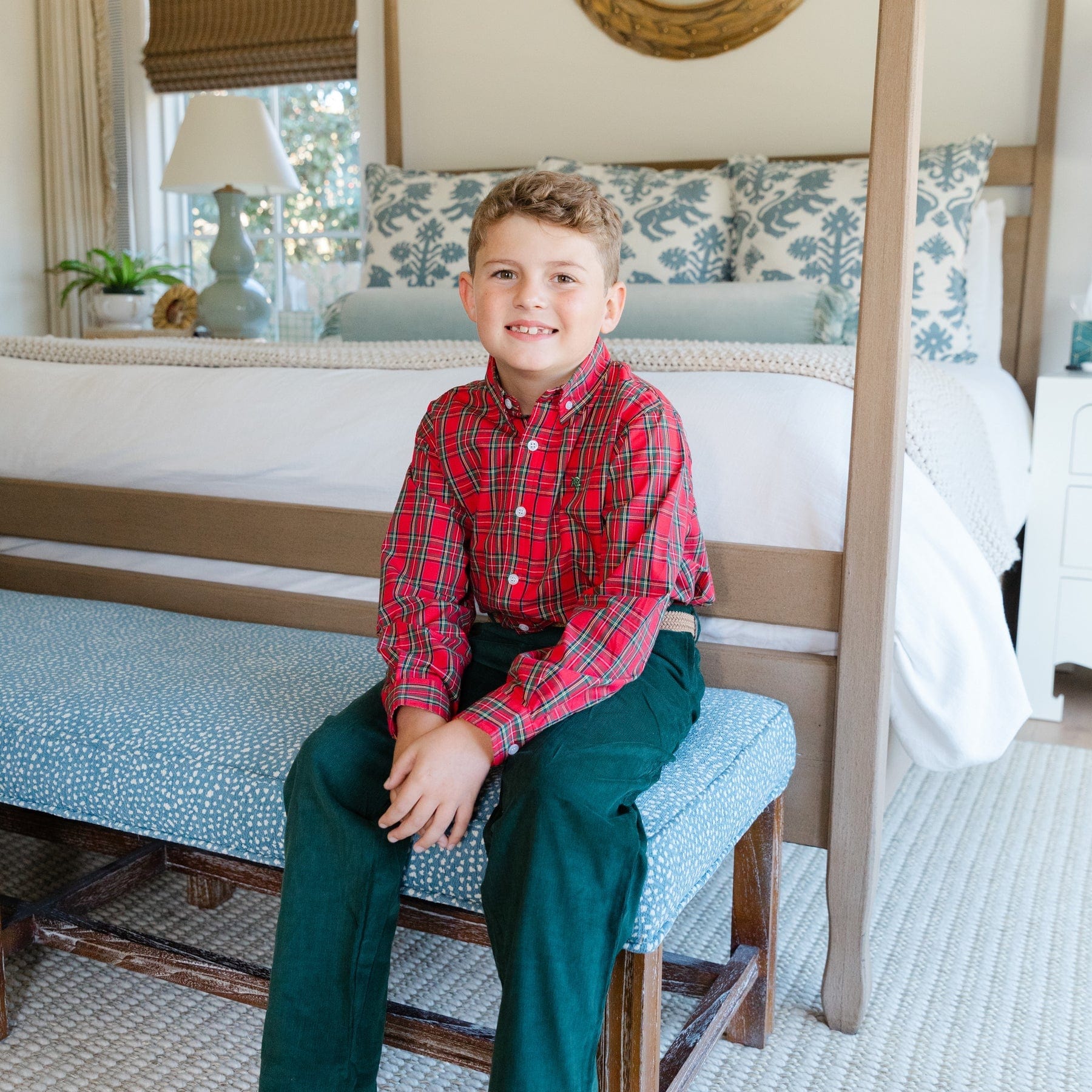Bailey Boys Champ Corduroy Pants in Forest - Little Miss Muffin Children & Home