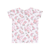 Angel Dear Ribbon And Flowers Short Sleeve Loungewear Set