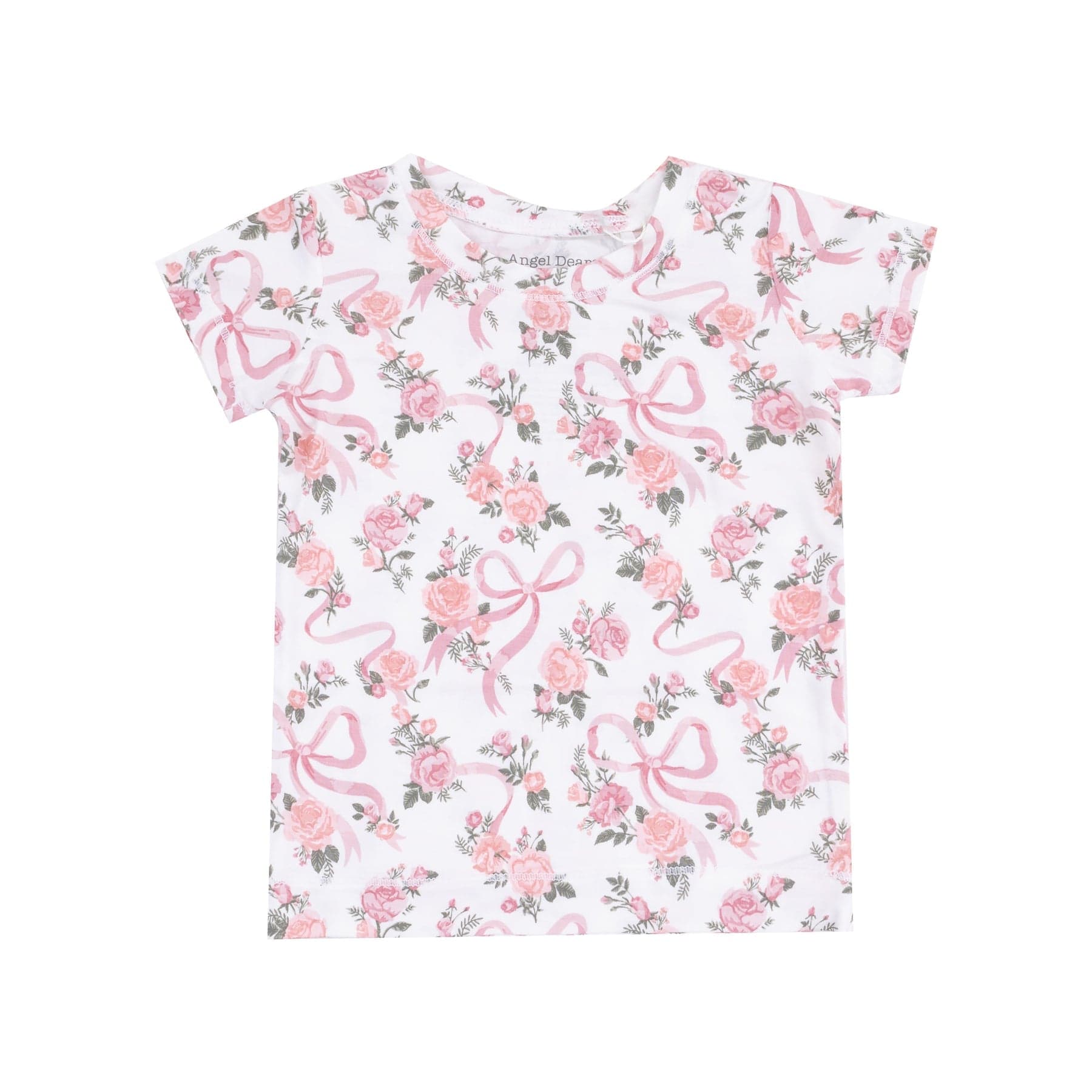 Angel Dear Angel Dear Ribbon And Flowers Short Sleeve Loungewear Set - Little Miss Muffin Children & Home