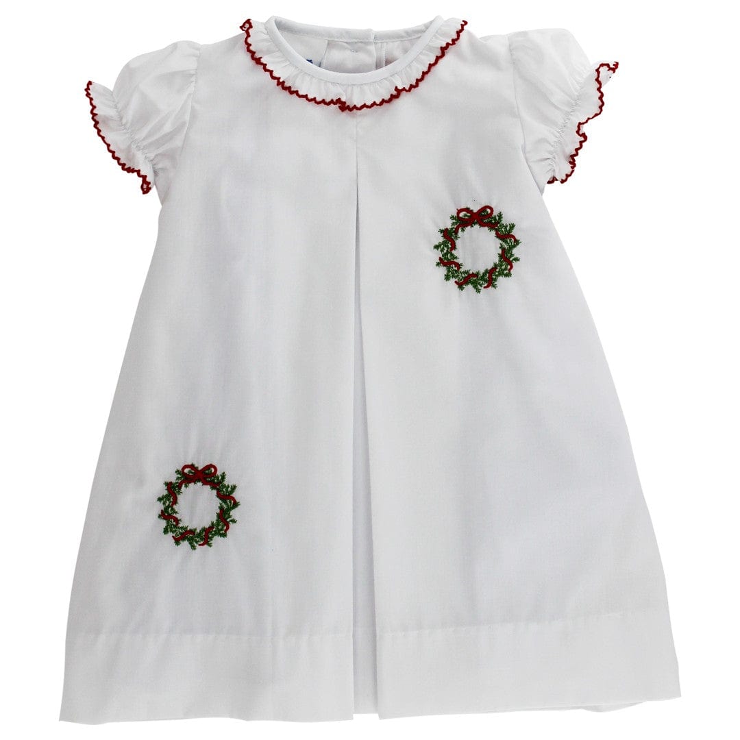 Bailey Boys White Wreath Dress - Little Miss Muffin Children & Home
