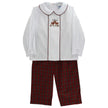Bailey Boys Reindeer on Plaid, Dressy Pant Set - Little Miss Muffin Children & Home