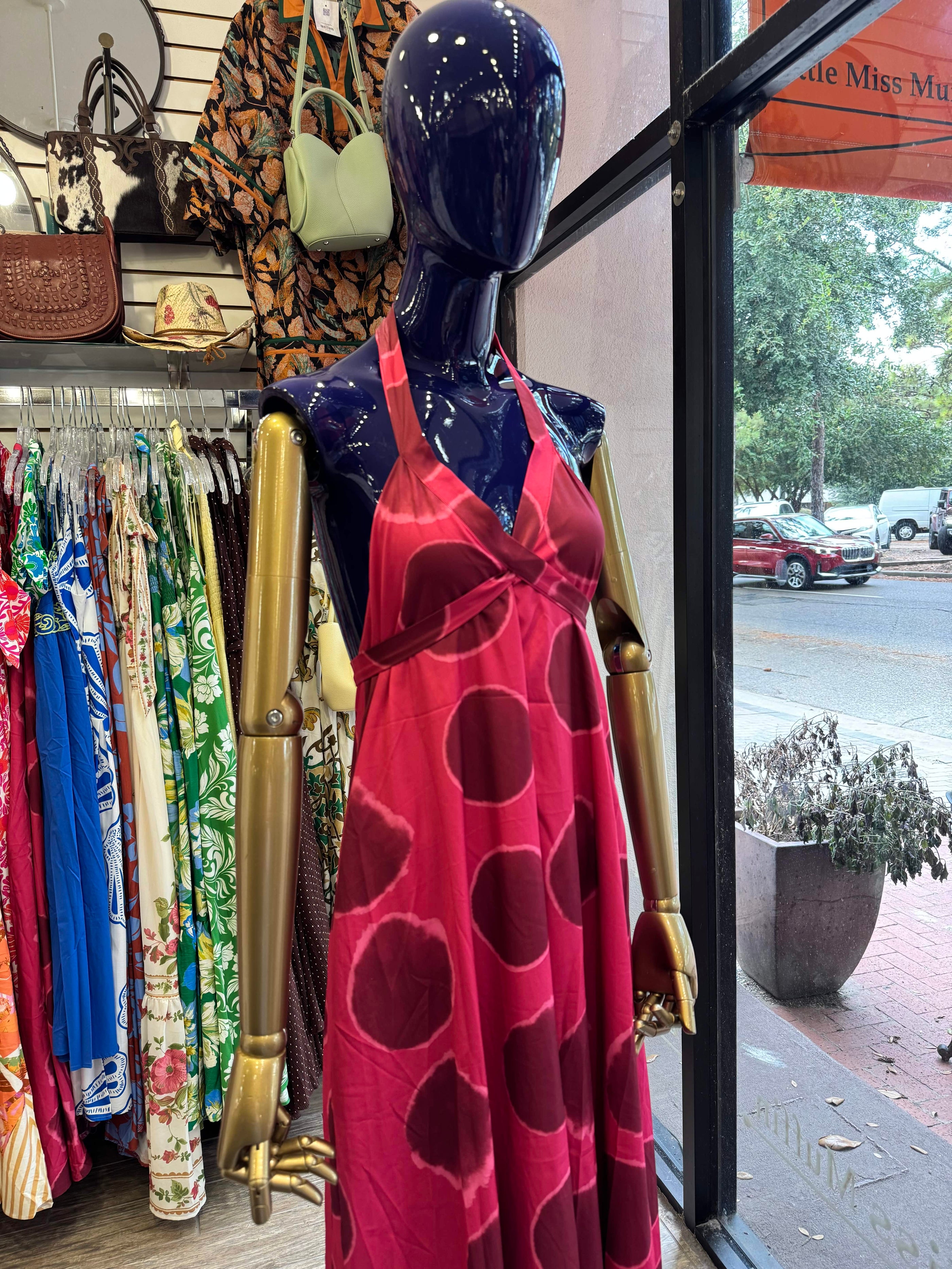 Polka Dot Halter Dress