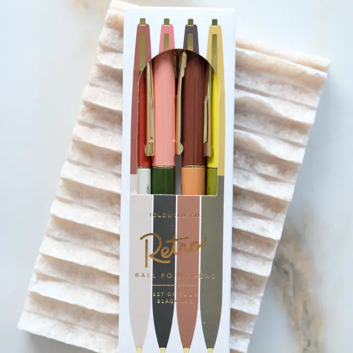 Desert Tone Retro Pen Set of Four