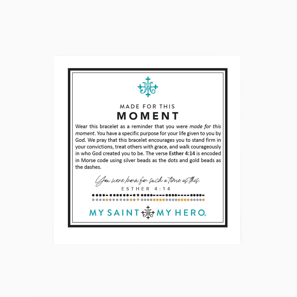 My Saint My Hero My Saint My Hero Made for this Moment Star - Silver/Gold - Little Miss Muffin Children & Home