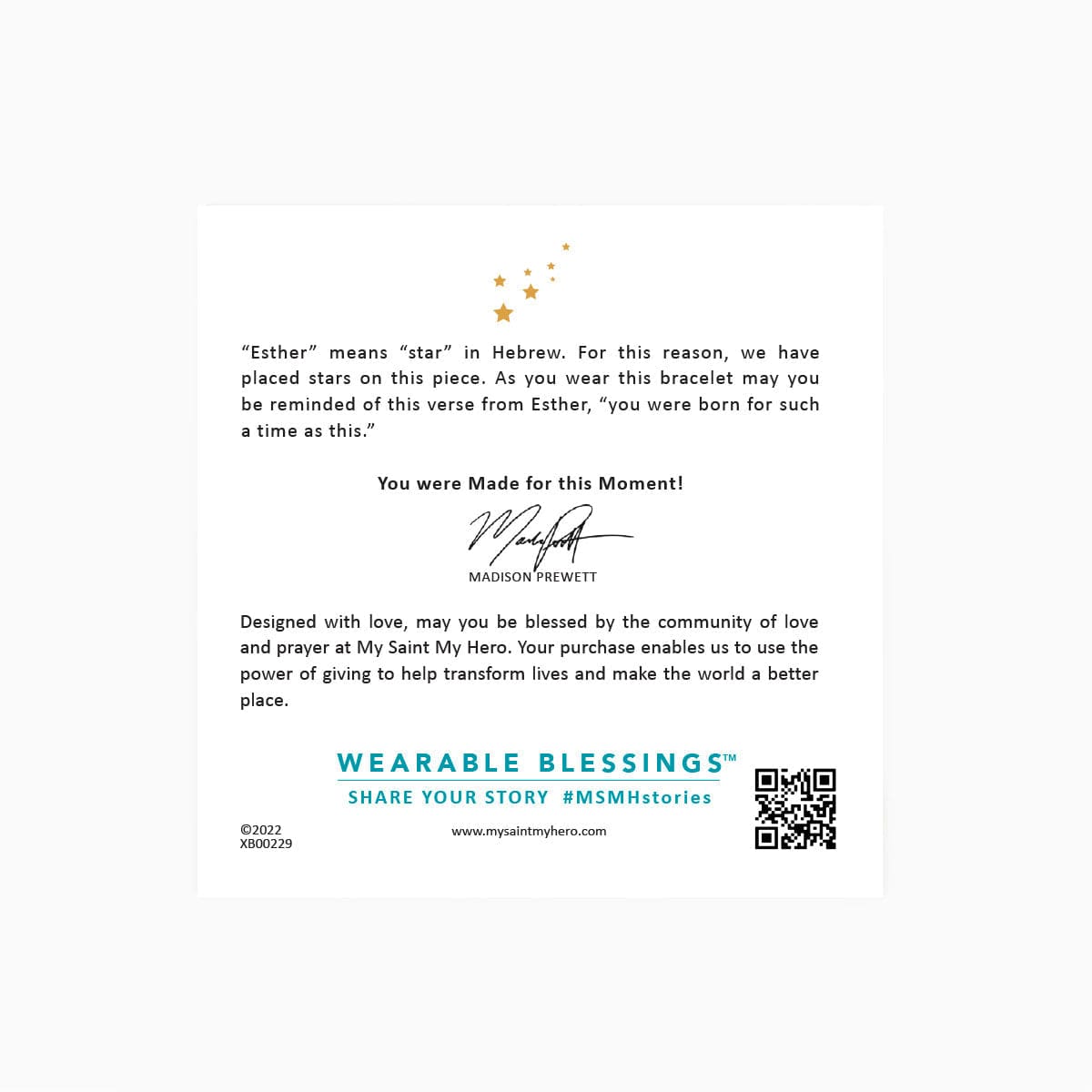 My Saint My Hero My Saint My Hero Made for this Moment Star - Silver/Gold - Little Miss Muffin Children & Home