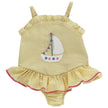Sail Away One Piece Ruffled Swimsuit