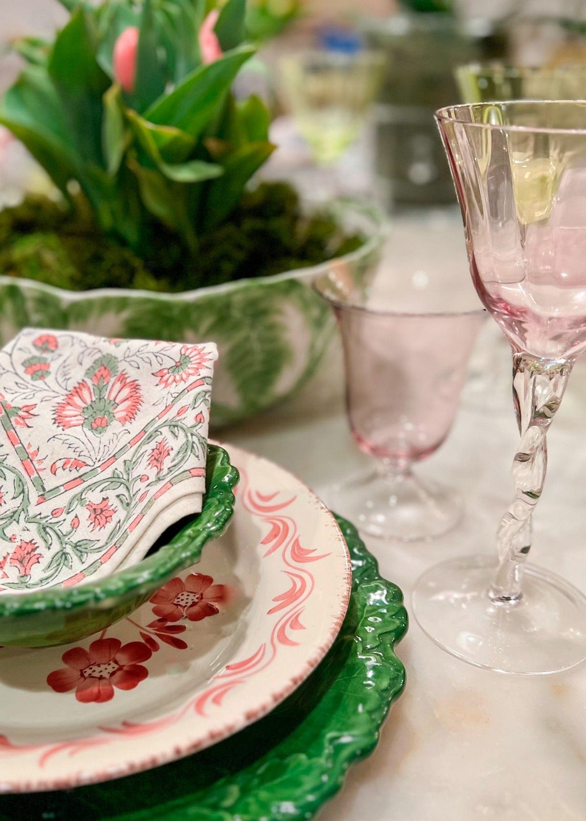 Abigail's Home Decor Compagnia Bowl, Green Radish, Large - Little Miss Muffin Children & Home