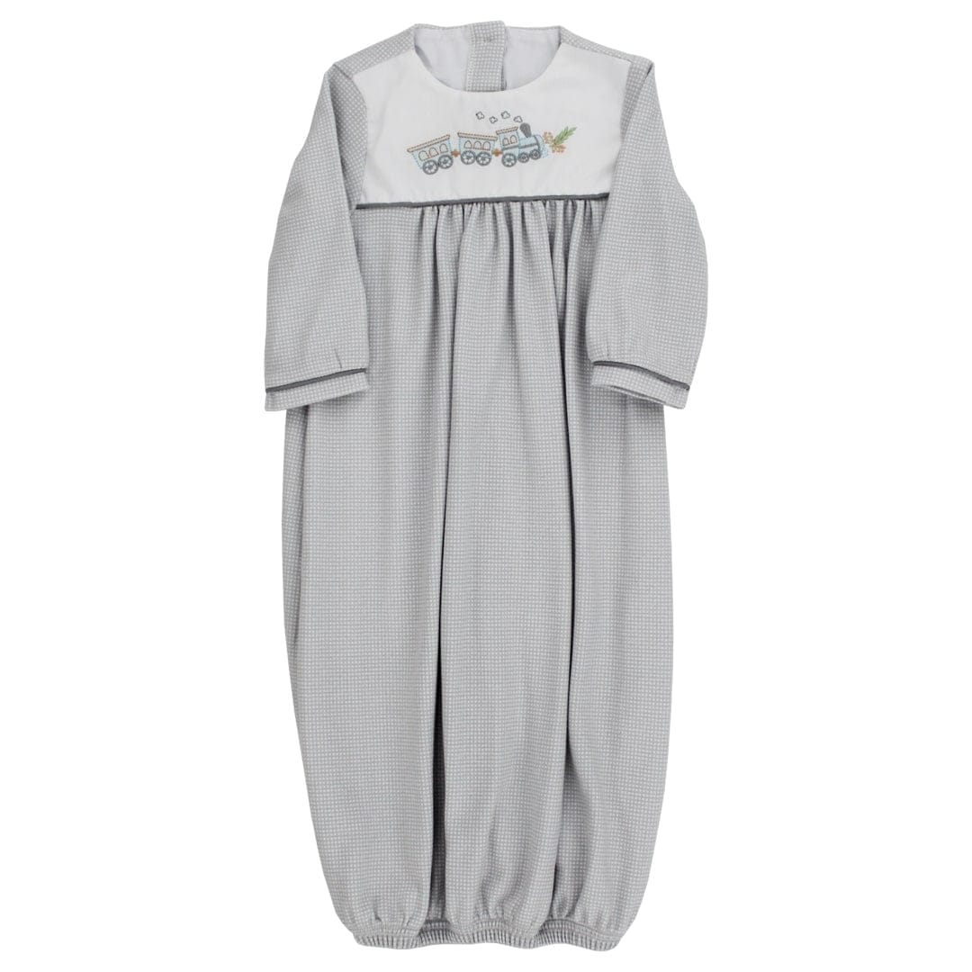 Autumn Express Soft Gray Mini Check Newborn Sac for newborns by Bailey Boys