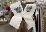 Heidi Davis Heidi Davis Kittens Hand Painted Bow Double Glitter - Little Miss Muffin Children & Home