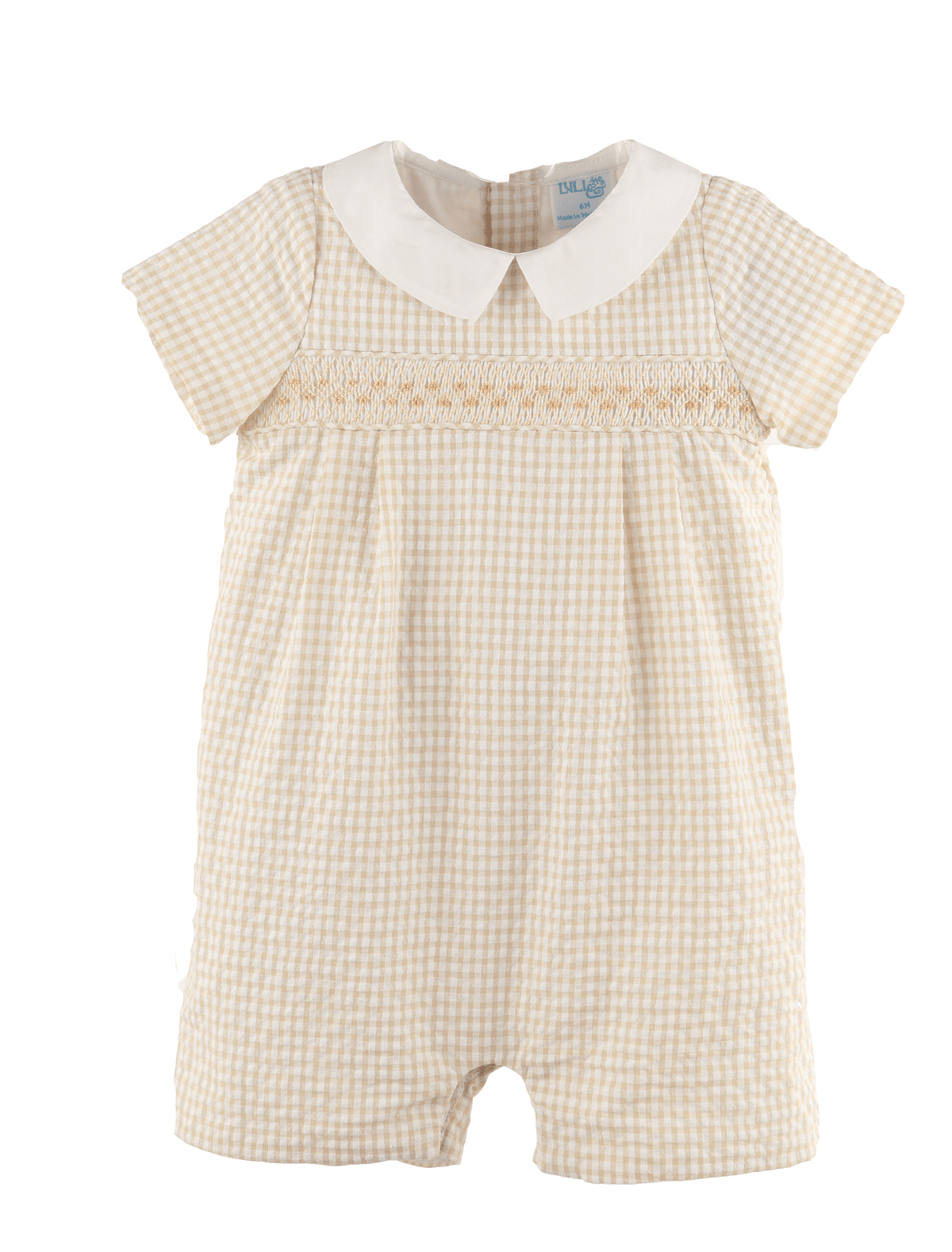 Beige Vichy Smock Bubble