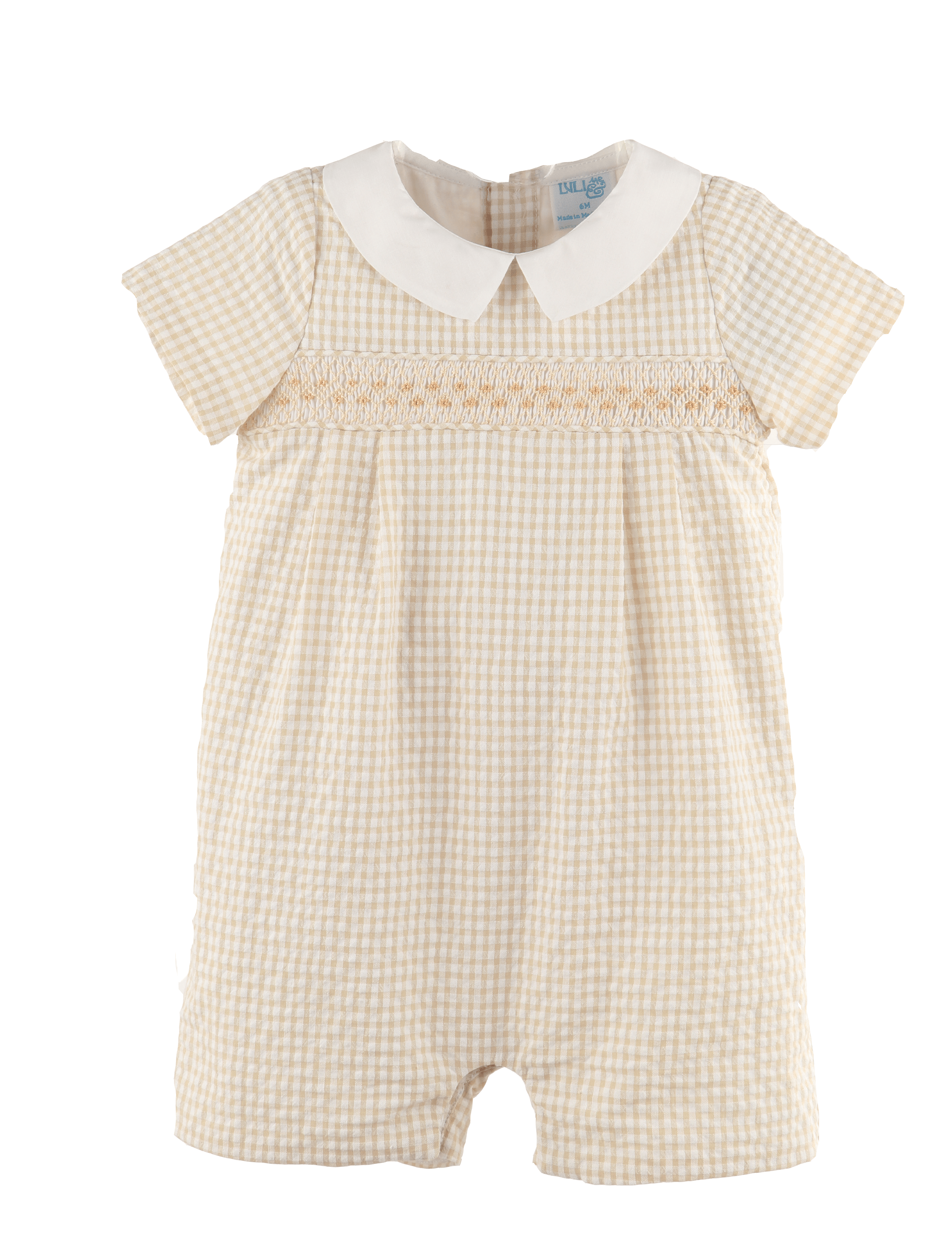 Beige Vichy Smock Bubble