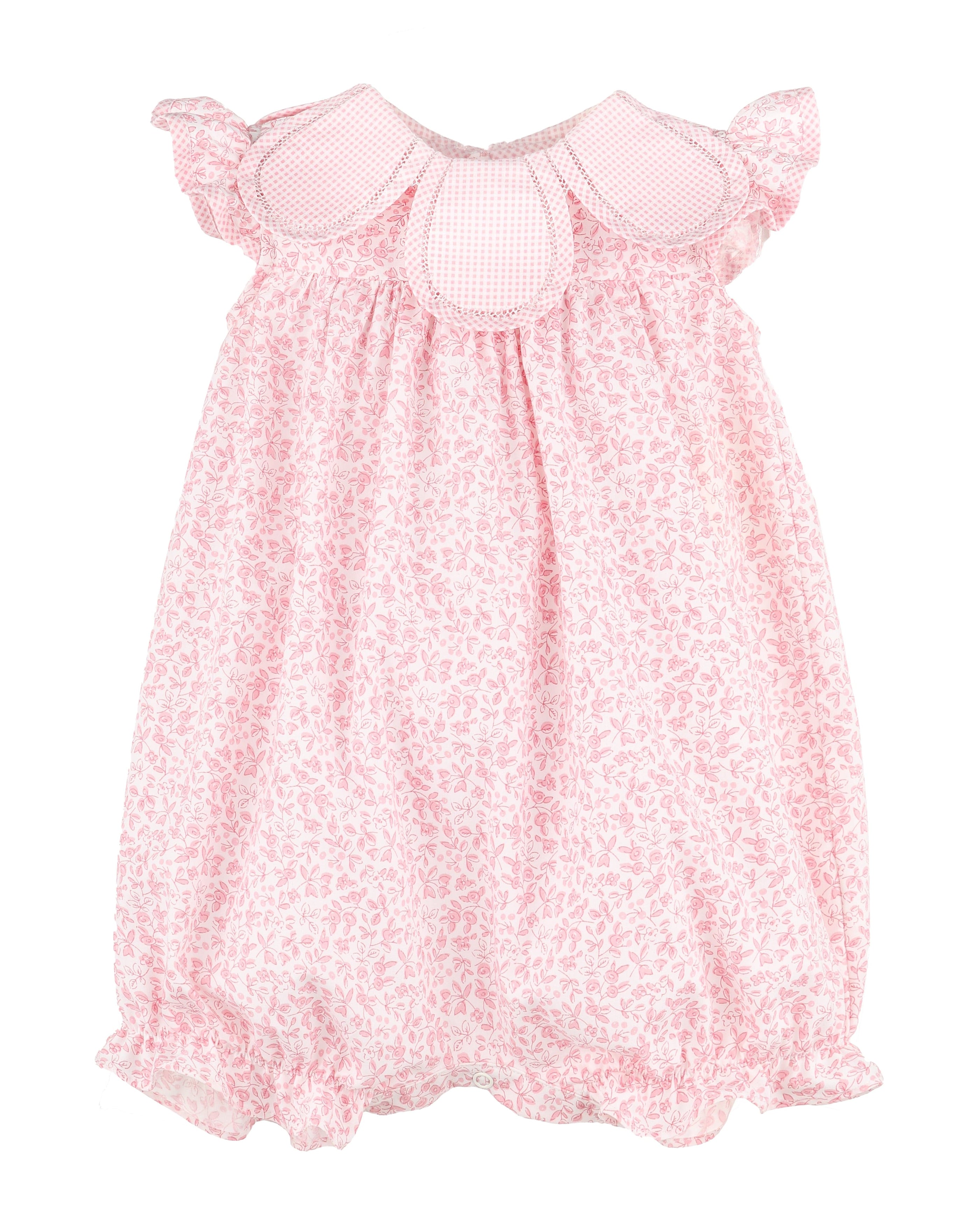 Casero & Associates Pink BB Blooms Petal Playsuit - Little Miss Muffin Children & Home