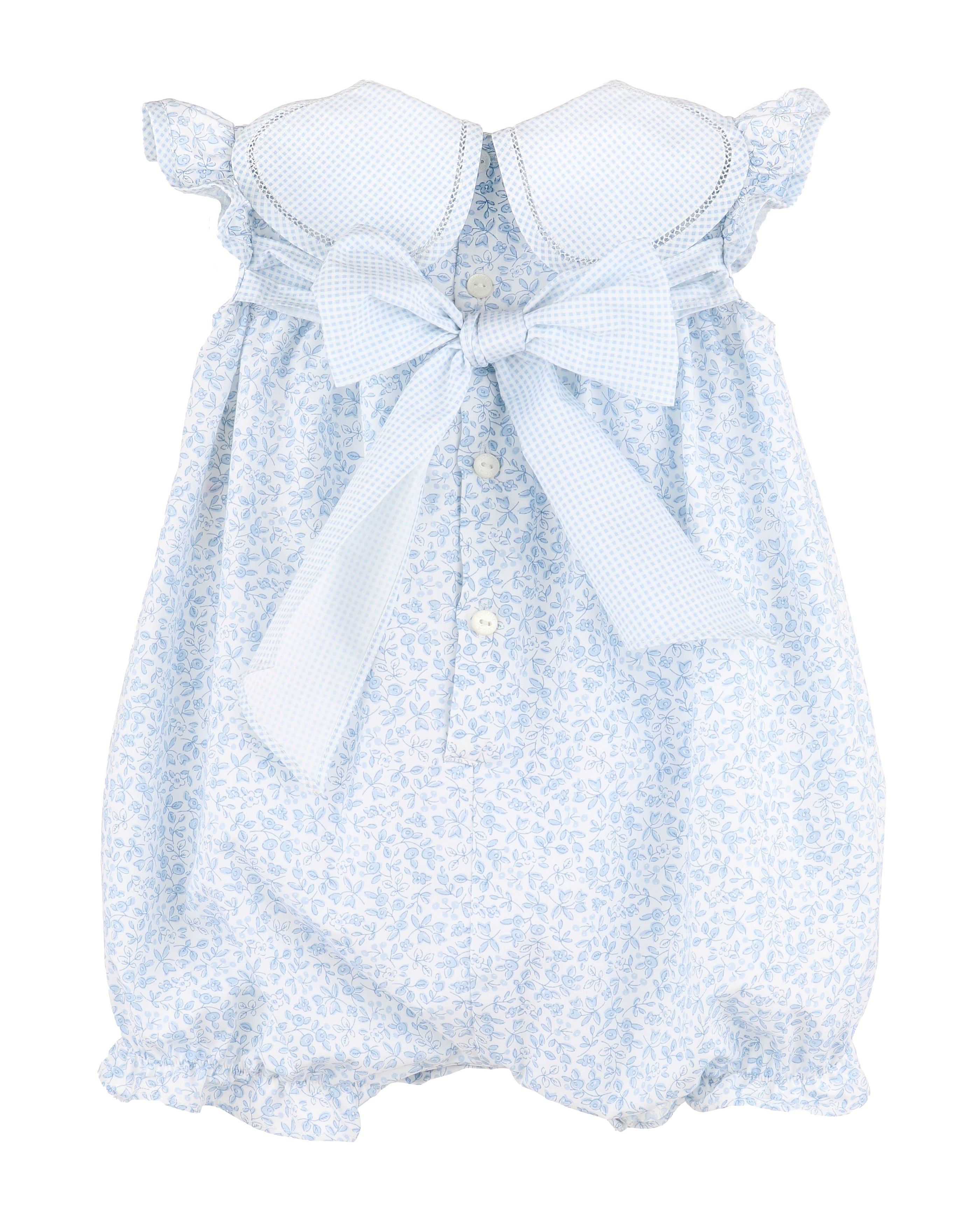 Casero & Associates Blue BB Blooms Petal Playsuit - Little Miss Muffin Children & Home