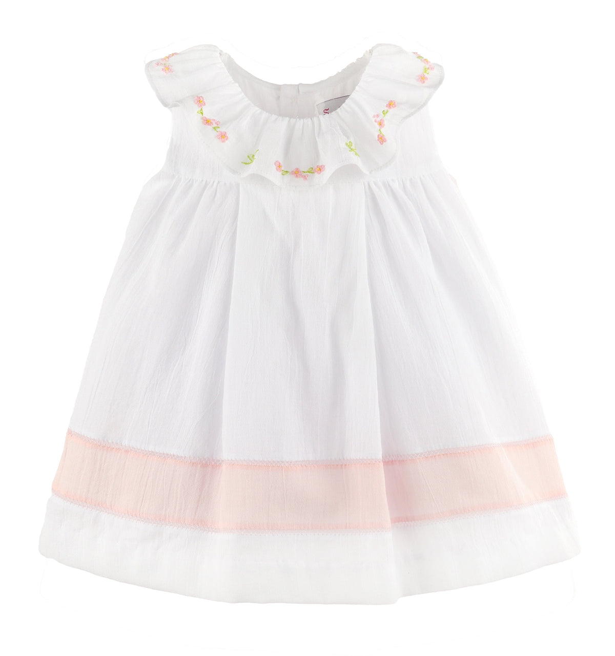 Daisy Chain Ruffle Dress, White