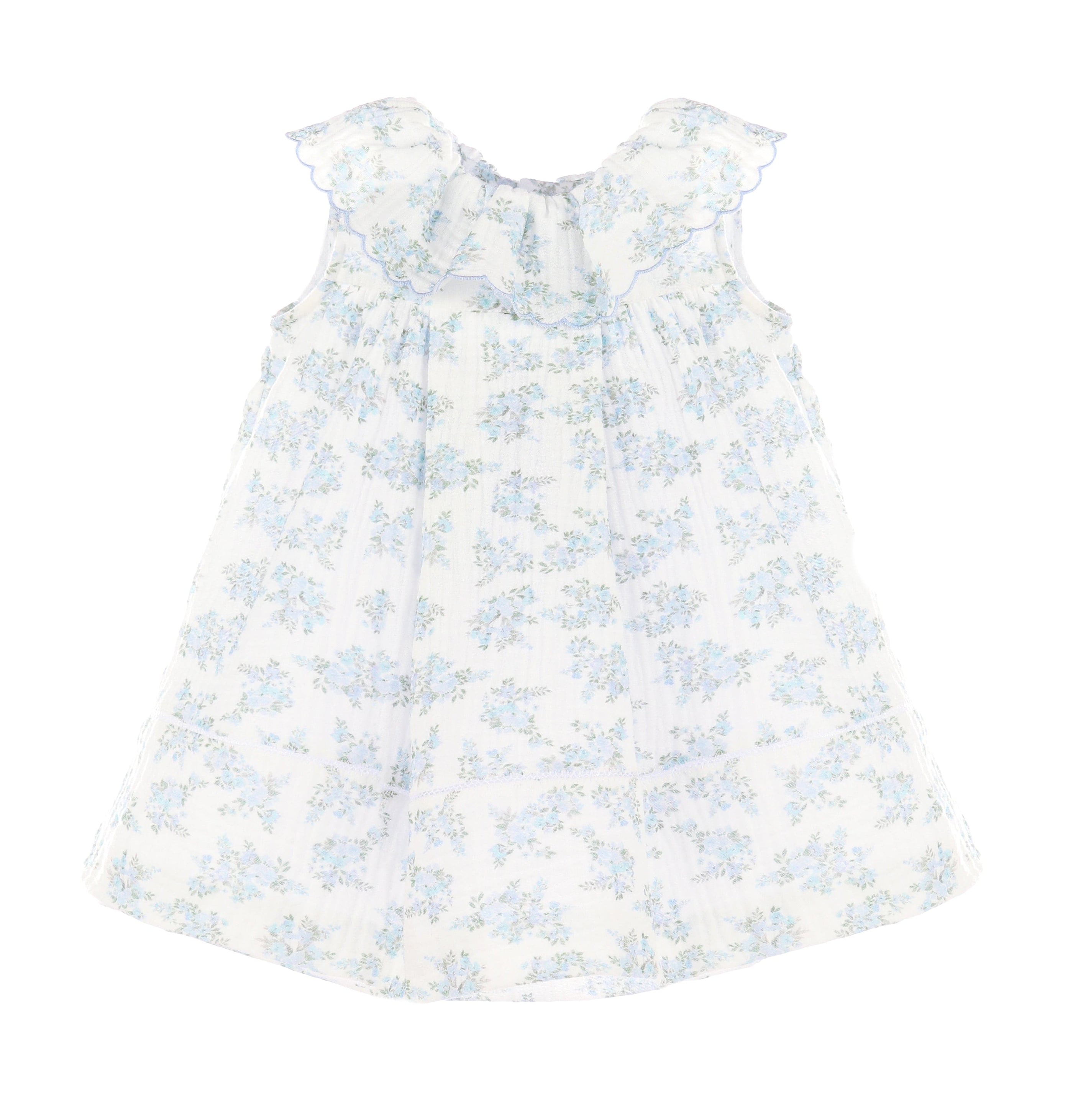 Lilac Floral Bluffs Ruffle Dress