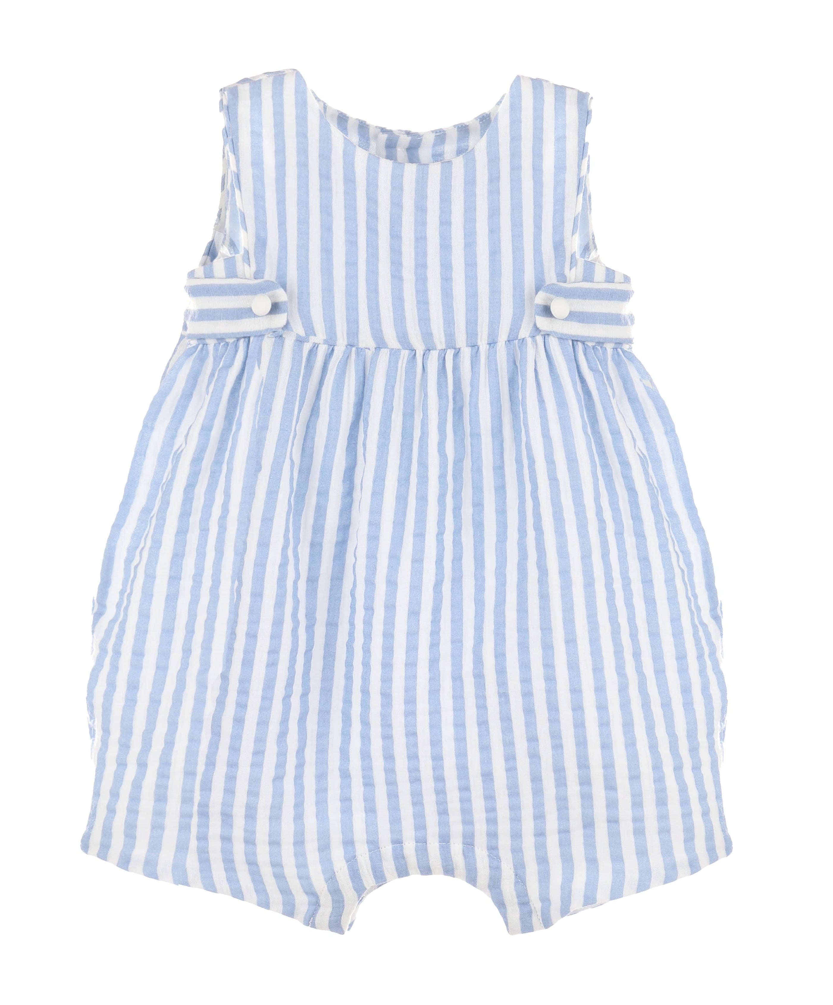 Casero & Associates Blue Cuddle Cotton Overall - Little Miss Muffin Children & Home