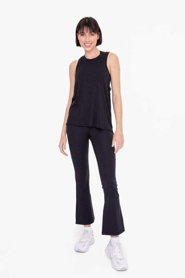 Mono B Mono B High-Waisted Flare Leggings - Little Miss Muffin Children & Home