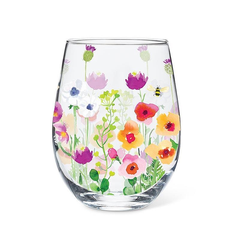 Abbott Abbott Bee Garden Stemless Wine Glass - Little Miss Muffin Children & Home